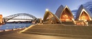 Sydney Opera House e a vista do porto de Sydney